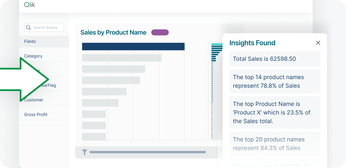 Dashboard layout featuring a product search option.