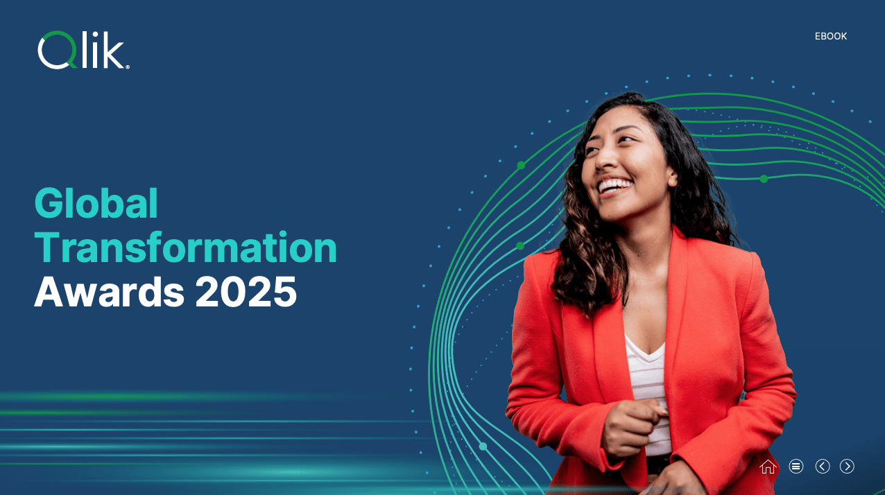 Cover image from Qlik Global Transformation Awards ebook