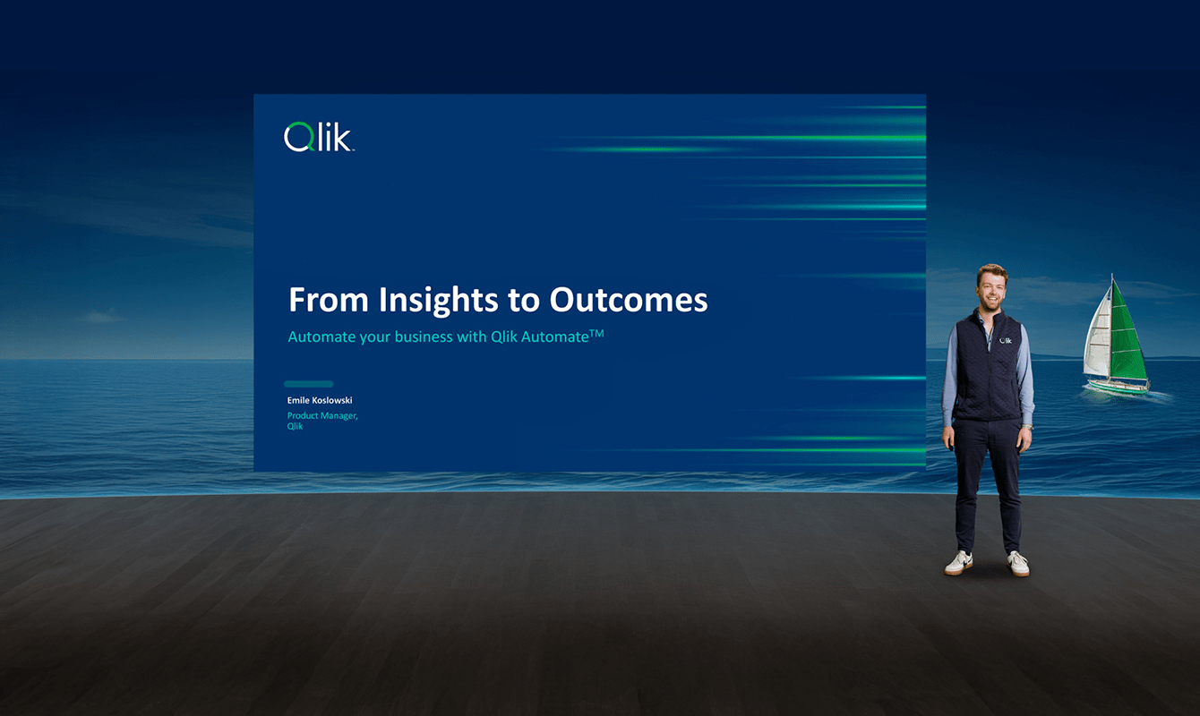 Emile Koslowski, Product Manager at Qlik presents the "Achieve Automatic Success" webinar session.