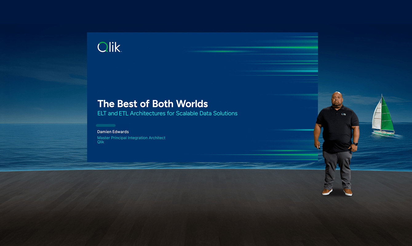  Damien Edwards, Master Principal Integration Architect at Qlik presents the "Better Together: ELT and ETL" webinar session.