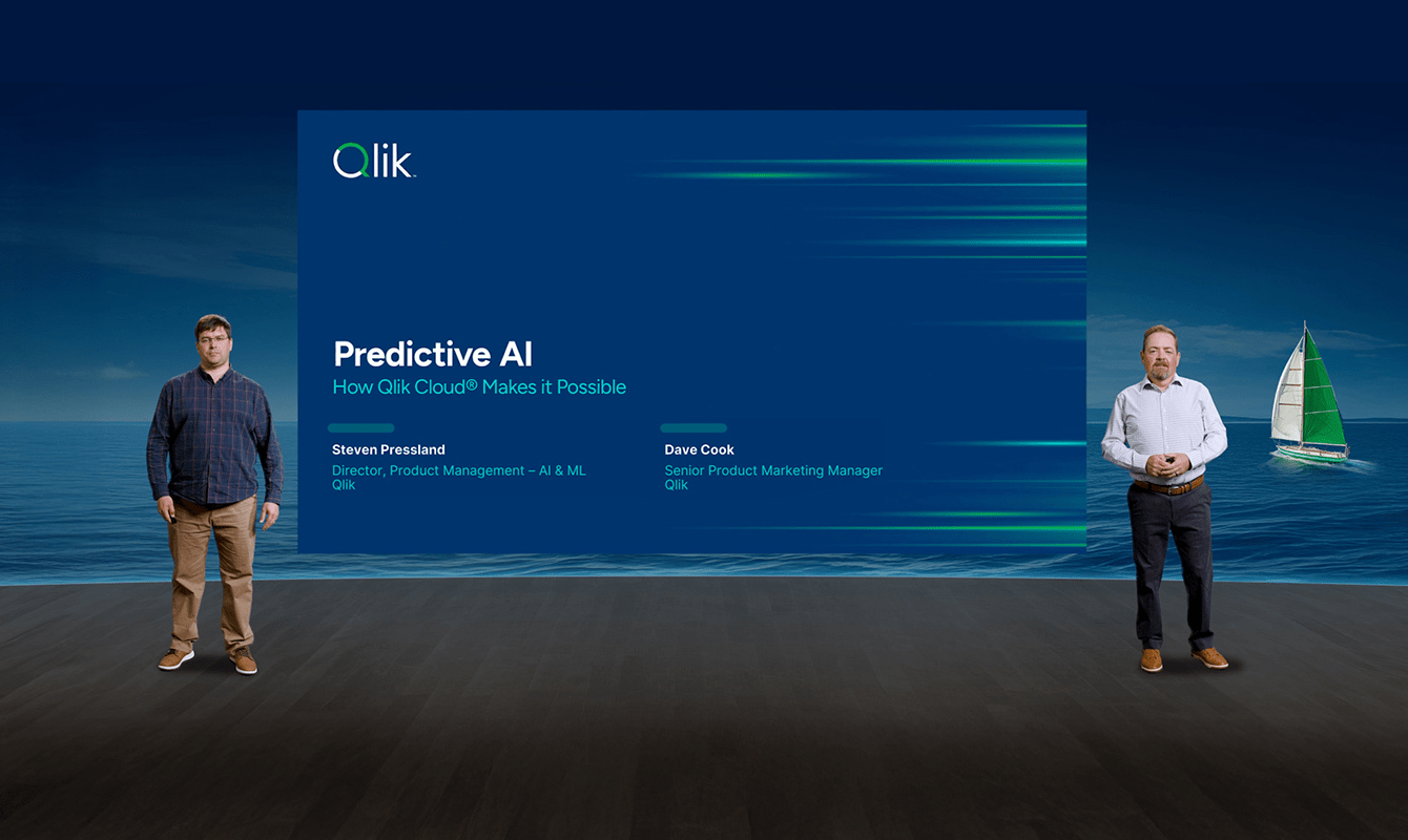 Steven Pressland and Dave Cook present the "Making Predictive AI Possible" webinar session.