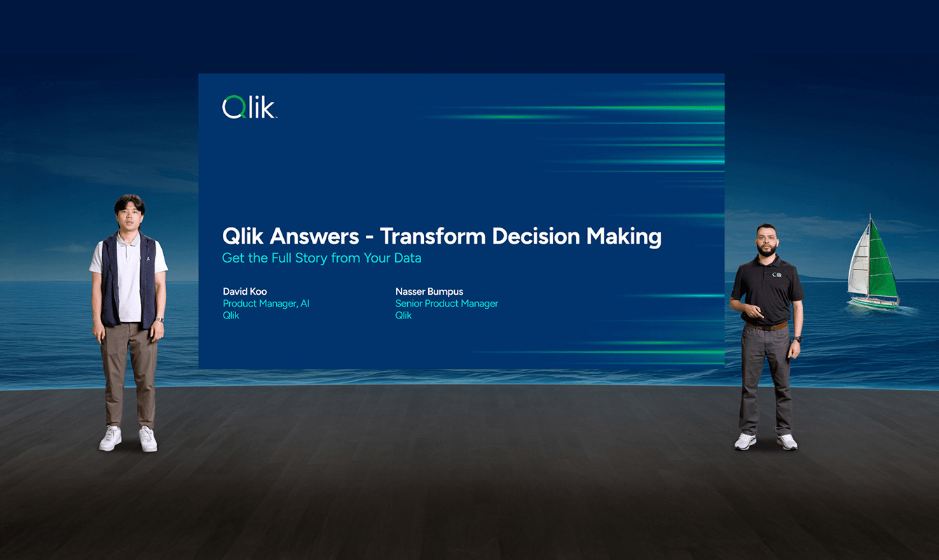 Nasser Bumpus and David Koo present the "Getting Answers With AI" webinar session.