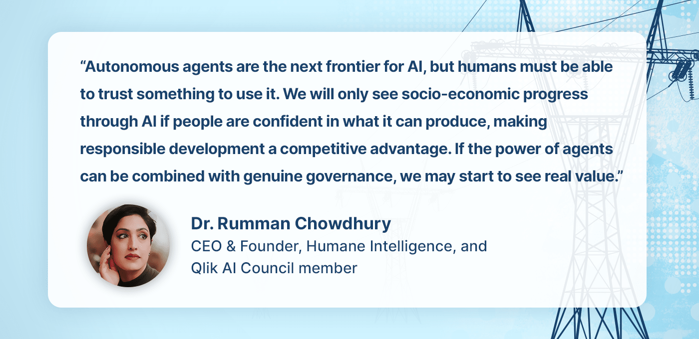 Quote from Dr. Rumman Chowdhury, CEO and founder of Humane Intelligence “Generative AI has unleashed an unprecedented tsunami of hyper-realistic content, which could erode information integrity to the point that the internet becomes unusable.”