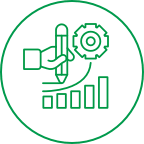 Icon representing operations efficiencies
