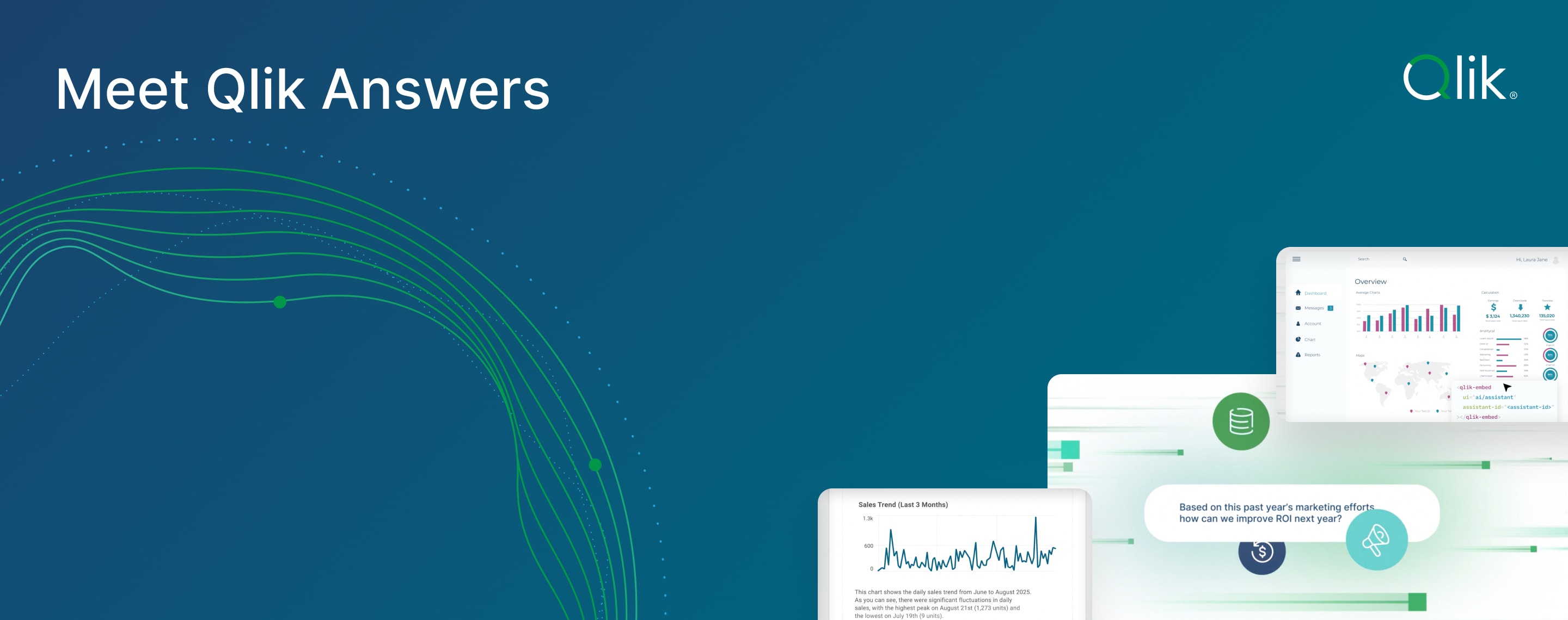 Click to play "Qlik Answers" video via Vidyard.