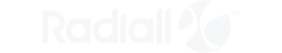 Radiall company logo in white