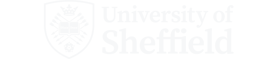 University of Sheffield logo in white