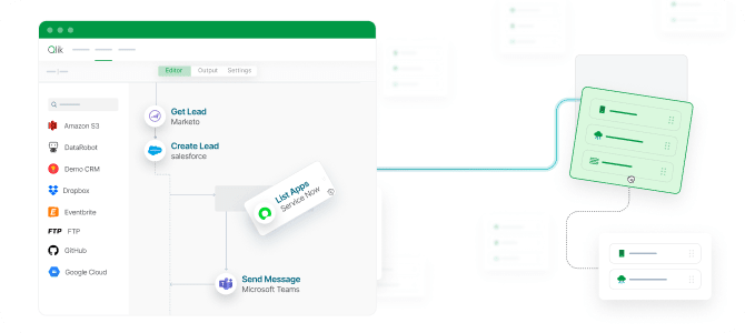 Dashboard interface showcasing a categorized list of items.