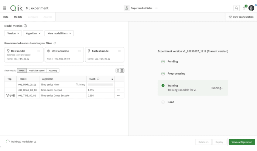 Multivariate time series experiment in training